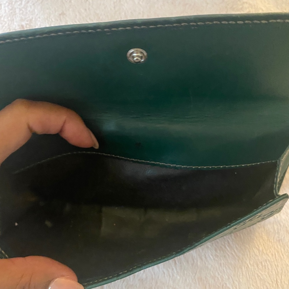 Authentic Gucci Forest Green Leather Wallet Gem